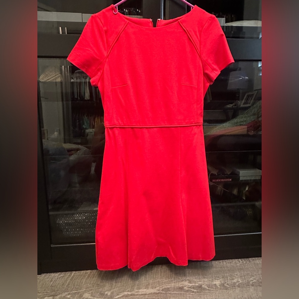 J. Crew Fiery Red Dress